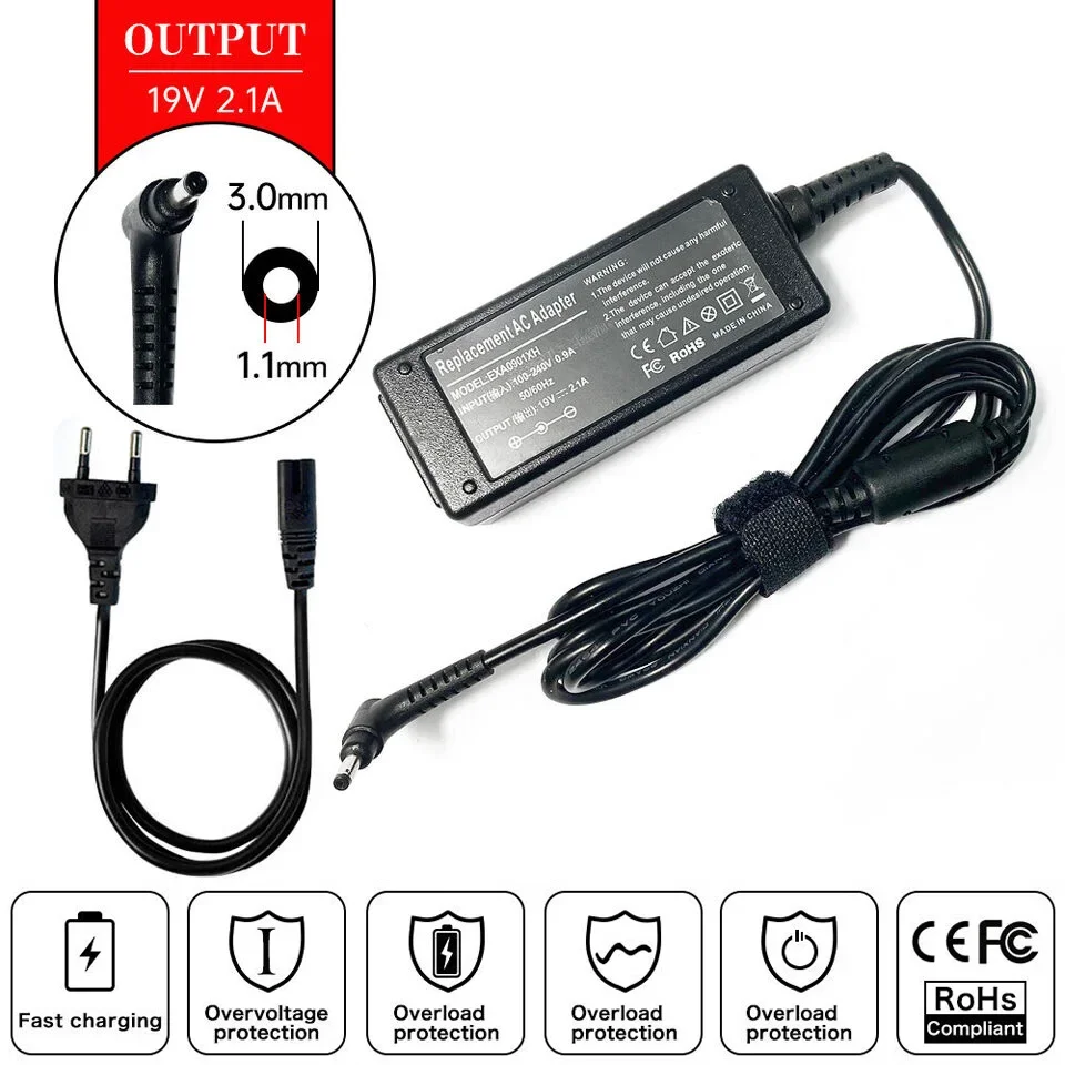 Laptop Accessories Shop - 19V 2.1A 40W محمول Ac محول