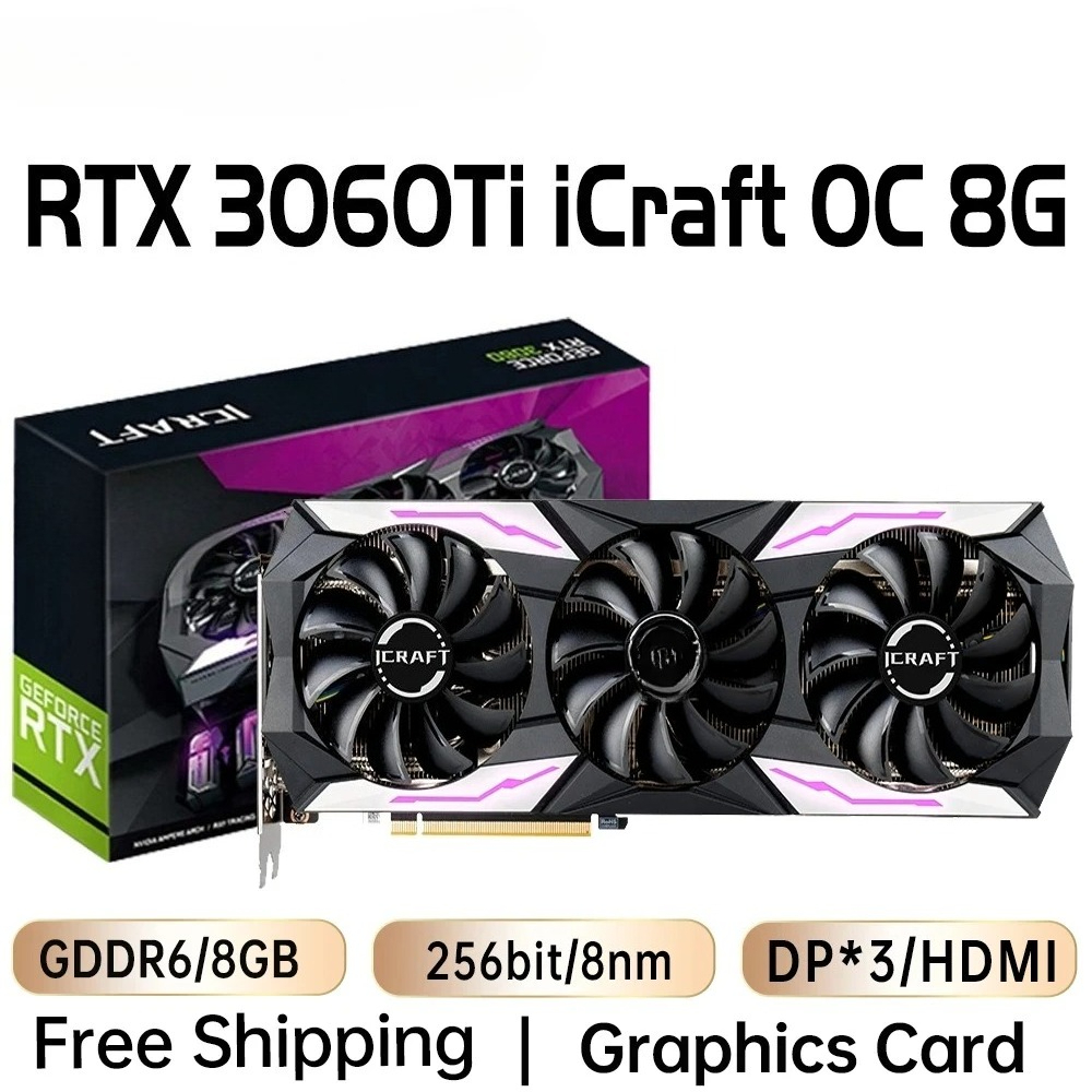 Nvidia Vga Rtx 4060 - بطاقة فيديو للألعاب مكونات الكمبيوتر المكتبي