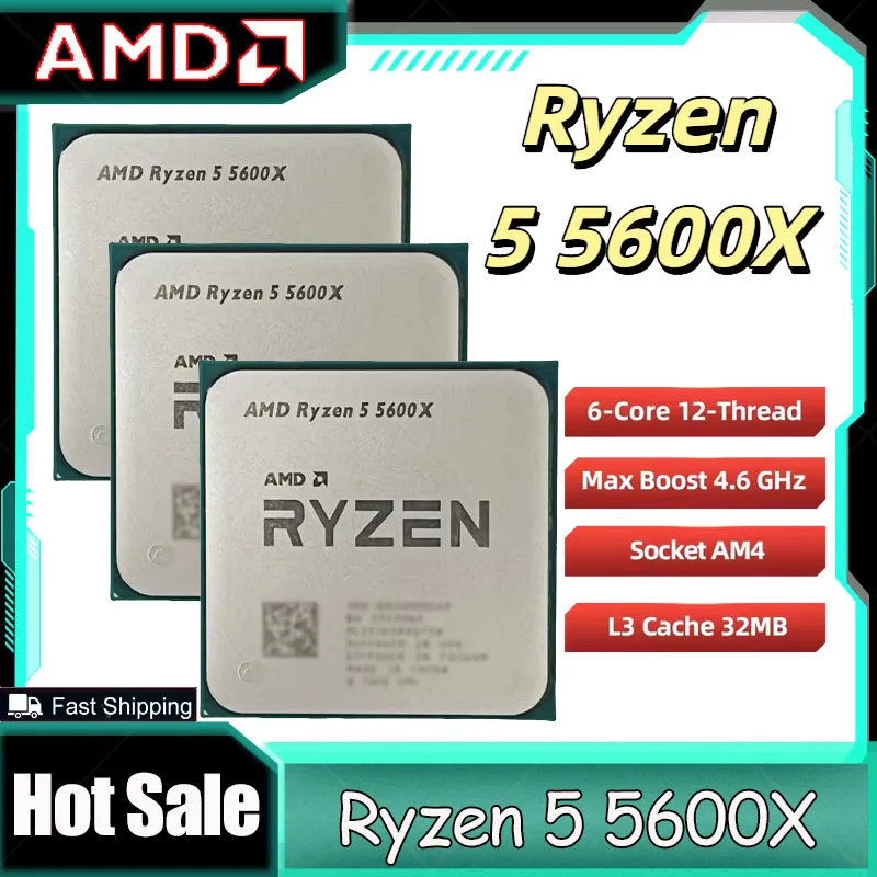 Amd Cpu Ryzen 5 - معالج AMD Ryzen 5 5600X، وحدة