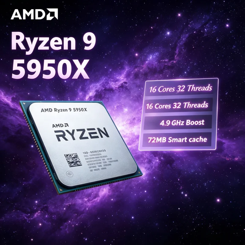 Amd Cpu Ryzen 9 - معالج AMD Ryzen 9 5950X بذاكرة