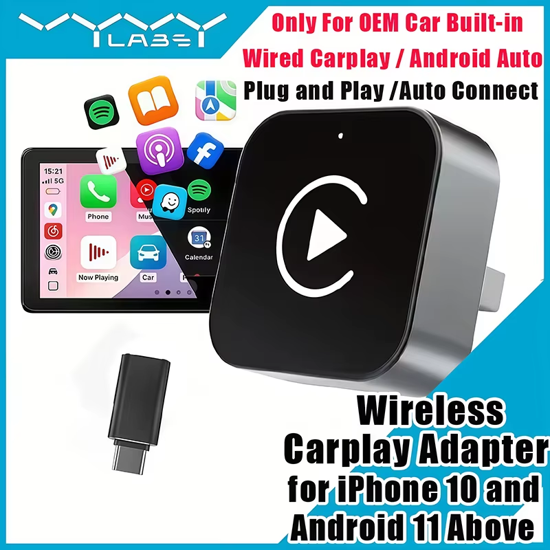 Usb C Power Adapter - محول كاربلاي لاسلكي 2 في 1