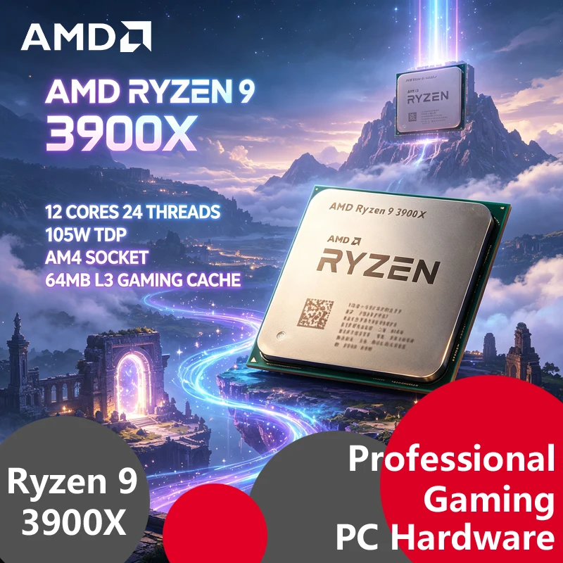 Amd Cpu Ryzen 9 - معالج AMD Ryzen 9 3900X غير