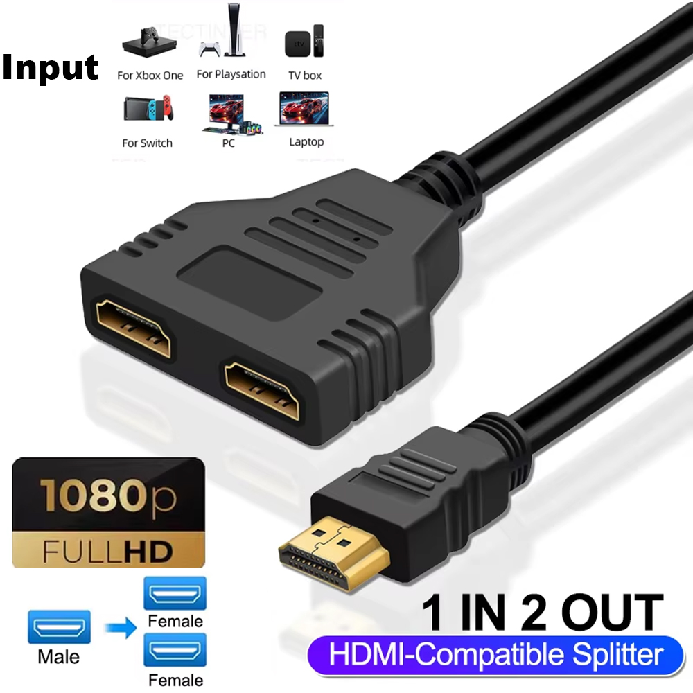 Xbox Laptop Accessories - كابل مقسم HDMI متوافق مع 1080P