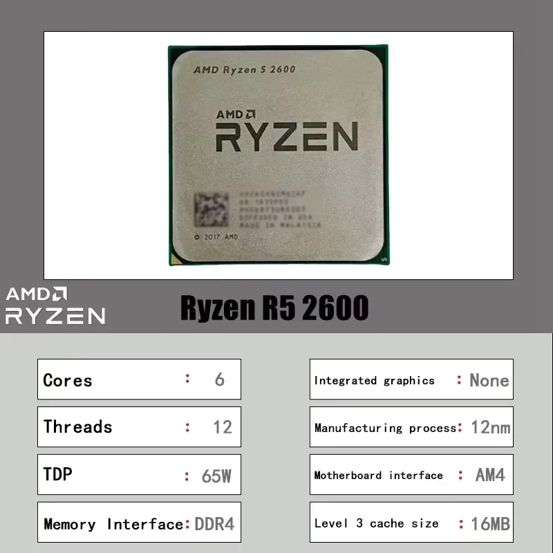 معالج AMD Ryzen 5 2600 R5 2600 - مراجعة Amd Cpu Ryzen 5 وسعره