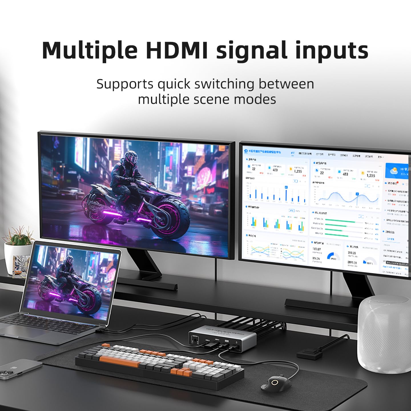 USB C HDMI DP KVM Switch 2 شاش - مراجعة Laptop Accessories Women وسعره