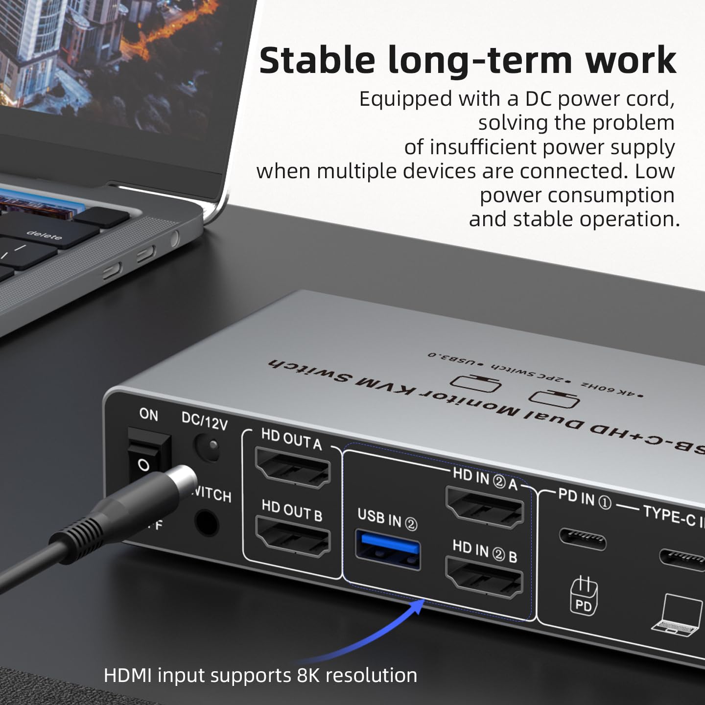 USB C HDMI DP KVM Switch 2 شاش - مراجعة Laptop Accessories Women وسعره