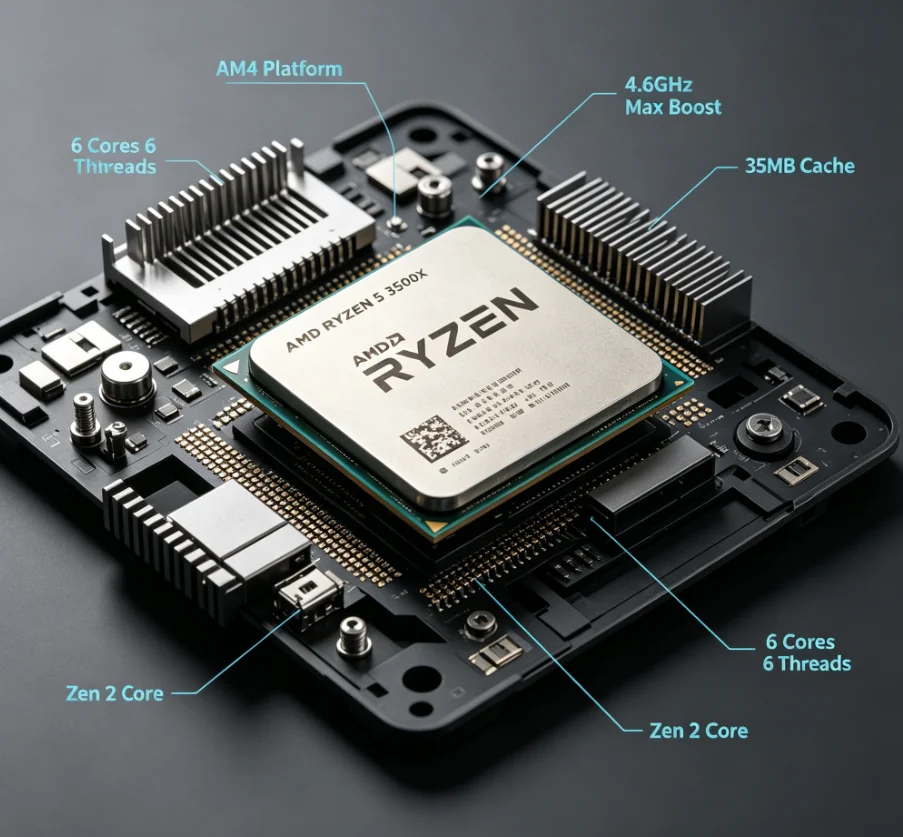 معالج بديل لمنفذ AM4 طراز R5 3 - مراجعة Amd Cpu Ryzen 5 وسعره