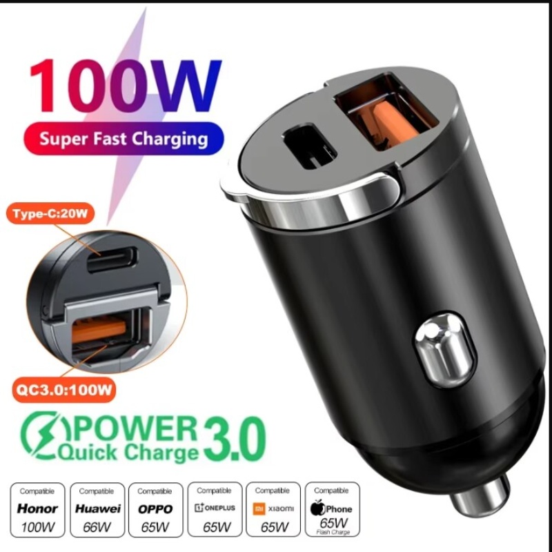 شاحن سيارة صغير بقوة 100 واط م - مراجعة Usb C Power Adapter وسعره