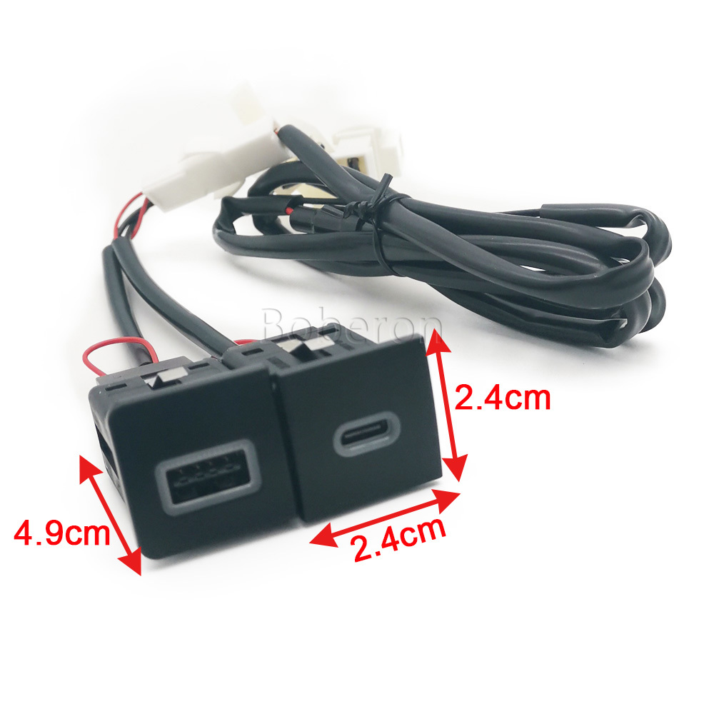 شاحن سيارة سريع بمنفذ LED أحمر - مراجعة Usb C Power Adapter وسعره