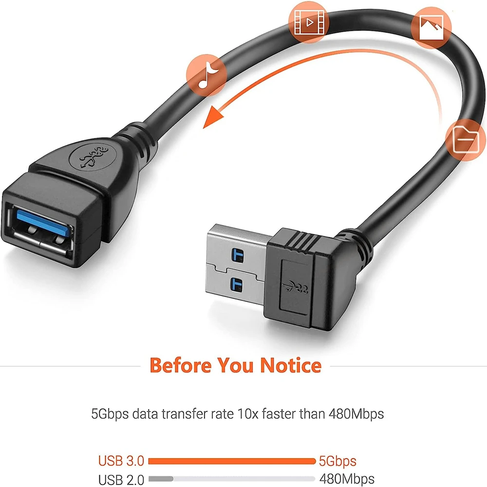 0.2 متر USB 3.0 تمديد كابل أعل - مراجعة Laptop Accessories Women وسعره