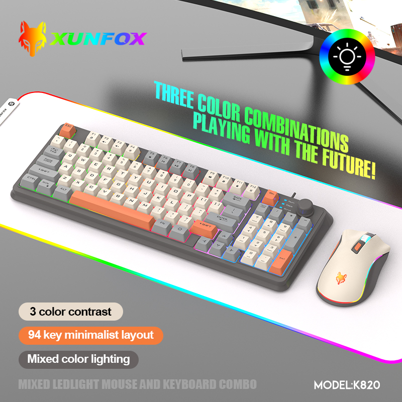 K820 USB السلكية لعبة لوحة الم - مراجعة Laptop Accessories Women وسعره