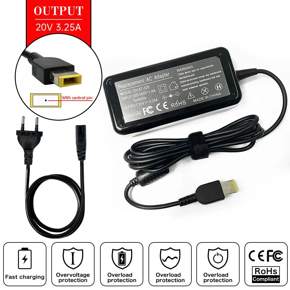 20V 3.25A محمول AC محول شاحن ل - مراجعة Laptop Accessories Shop وسعره