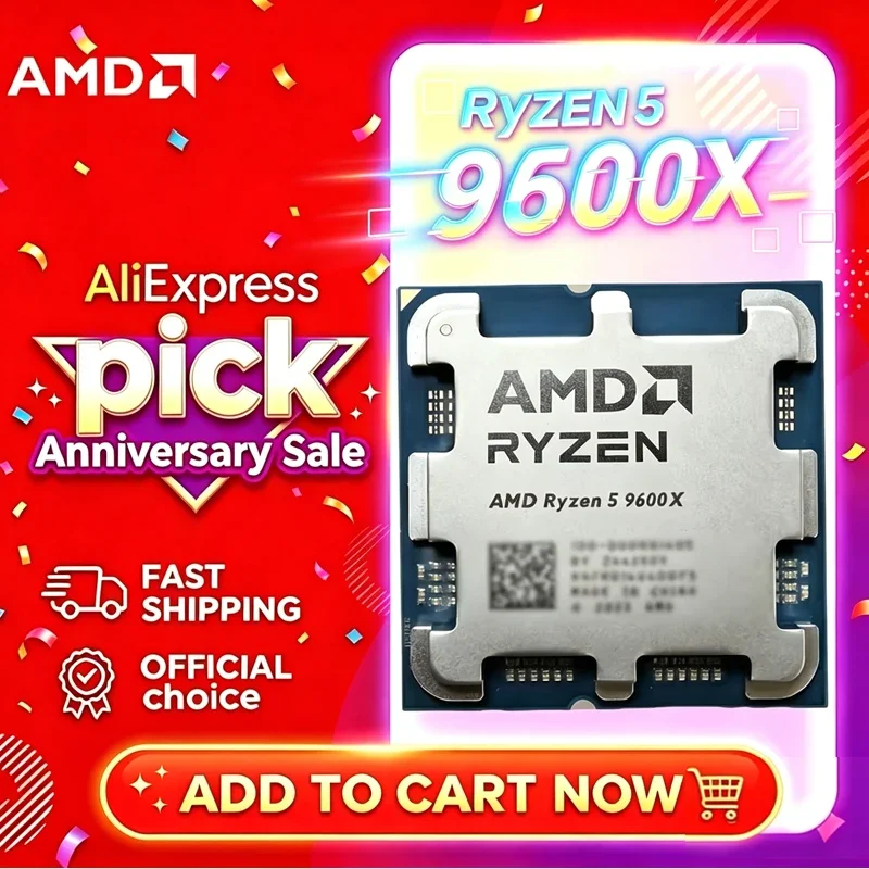 معالج AMD Ryzen 5 9600X 100% A - مراجعة Amd Cpu Ryzen 5 وسعره